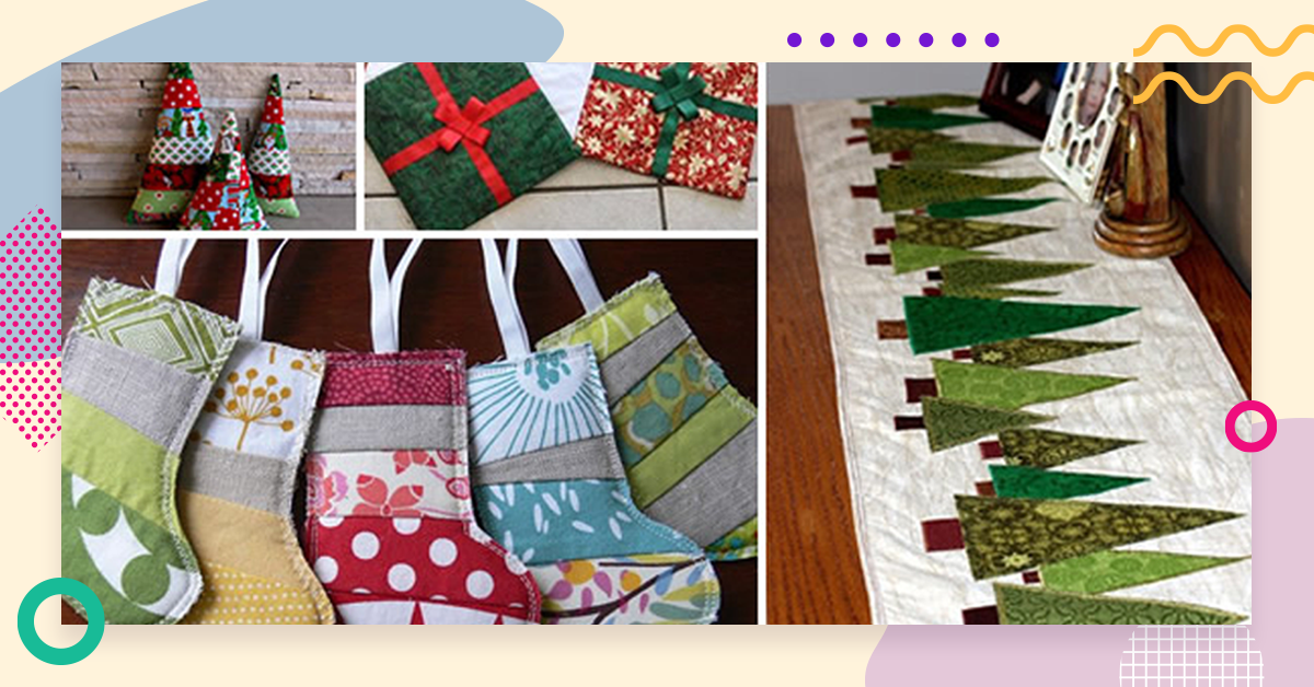 Ideias de peças natalinas em patchwork – Pegorari Textil
