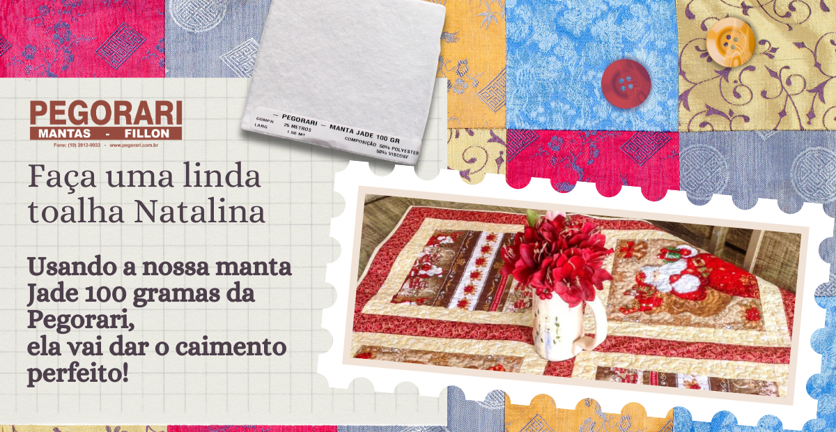 You are currently viewing Quer um caimento maravilhoso na sua toalha de mesa de patchwork?